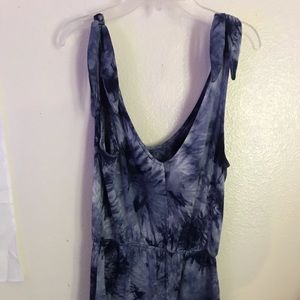 BLUE TIE DIE ROMPER